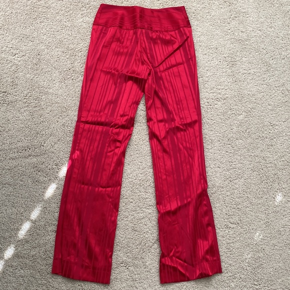 Cache Striped Red Groovy Satin Pants (Size 6) - Picture 3 of 5